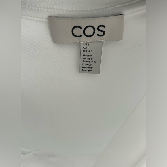 Cos twist neck t shirt white size S - Picture 6 of 10